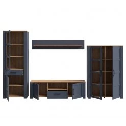 Ridgevalley Ensemble meubles TV Vassia II (4 élém.) - Imitation chêne Navy / Imitation chêne Riviera -Meubles de salon Soldes 1000344685 220414 050 DETAILS P000000001000344685