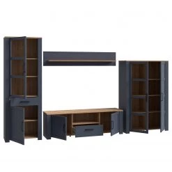 Ridgevalley Ensemble meubles TV Vassia II (4 élém.) - Imitation chêne Navy / Imitation chêne Riviera -Meubles de salon Soldes 1000344685 220414 055 DETAILS P000000001000344685