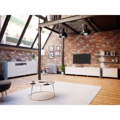 Loftscape Buffet Urban II - Éclairage inclus - Blanc / Imitation chêne gris 12 Loftscape Buffet Urban II - Éclairage inclus - Blanc / Imitation chêne gris -Meubles de salon Soldes 1000344689 220414 021 MOOD DETAILS P000000001000344689 mood