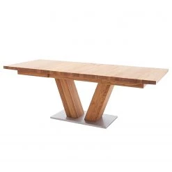 Naturoo Table Stouby - (Extensible) Chêne sauvage massif - Chêne sauvage - 140 x 90 cm - Rectangulaire