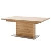 Naturoo Table Rockford - (Extensible) Imitation chêne / Argenté - 180 x 100 cm