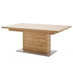 Naturoo Table Rockford - (Extensible) Imitation chêne / Argenté - 180 x 100 cm