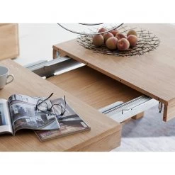 Naturoo Table Tarent - (Extensible) Partiellement en chêne Bianco massif -Meubles de salon Soldes 1000344926 220413 031 DETAILS P000000001000344926