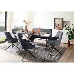 Loftscape Table Tilst - Céramique & Verre / Acier Inoxydable - Anthracite / Argenté / Noir -Meubles de salon Soldes 1000344930 220413 020 MOOD DETAILS P000000001000344930 mood