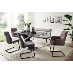 Loftscape Table Tilst - Céramique & Verre / Acier Inoxydable - Anthracite / Argenté / Noir -Meubles de salon Soldes 1000344930 220413 021 MOOD DETAILS P000000001000344930 mood