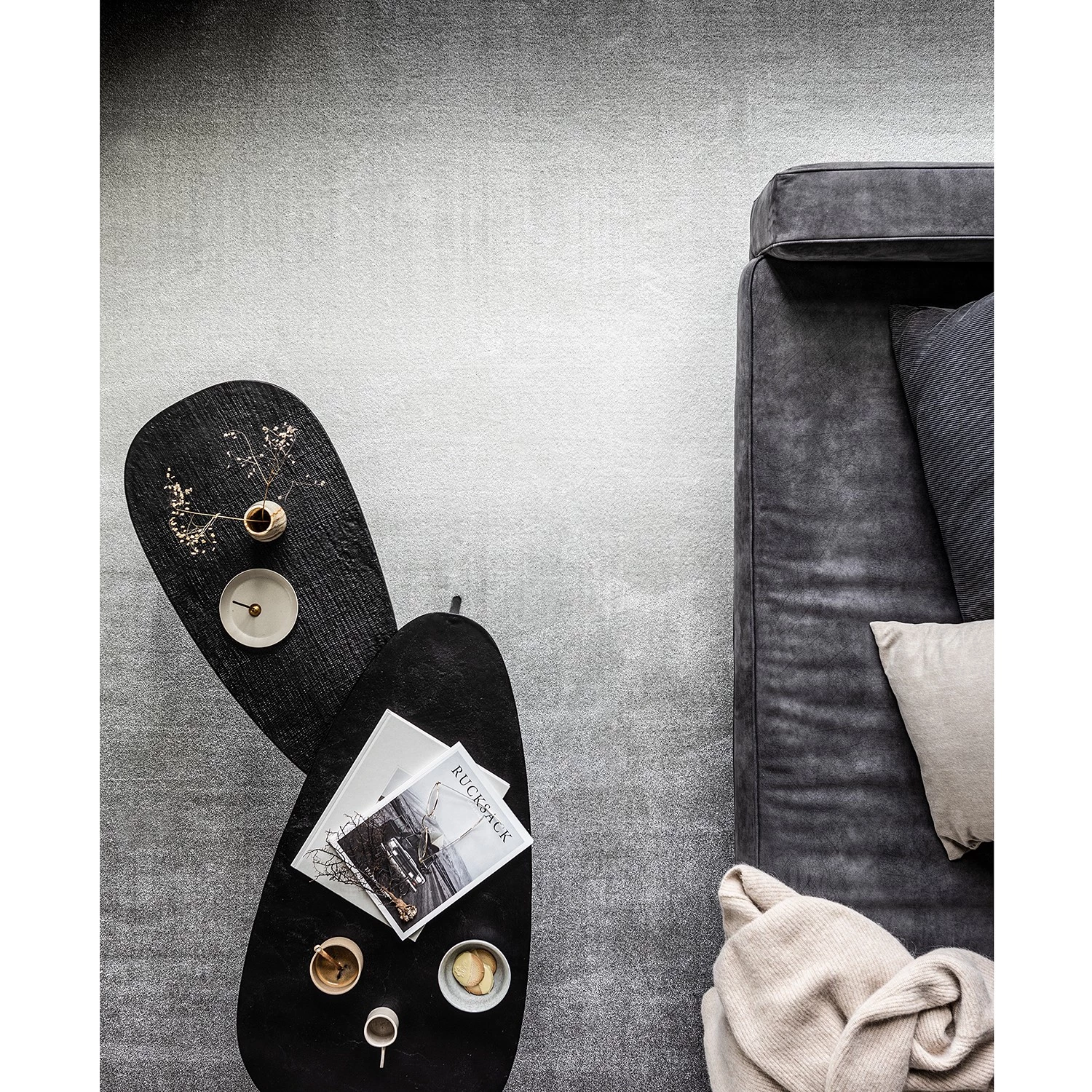 Red Living Tables basses Weyburn (lot de 2) - Aluminium - Noir 4 Red Living Tables basses Weyburn (lot de 2) - Aluminium - Noir – Image 2