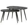 Red Living Tables basses Yaurel (lot de 2) - Métal - Doré vieilli / Noir 1 Red Living Tables basses Yaurel (lot de 2) - Métal - Doré vieilli / Noir -Meubles de salon Soldes 1000345799 220428 010 IMAGE P000000001000345799
