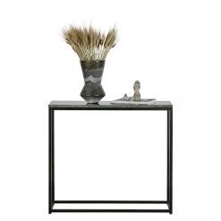 Red Living Console Wida - Marbre / Métal - Marbre Noir / Noir -Meubles de salon Soldes 1000345805 220428 040 DETAILS P000000001000345805