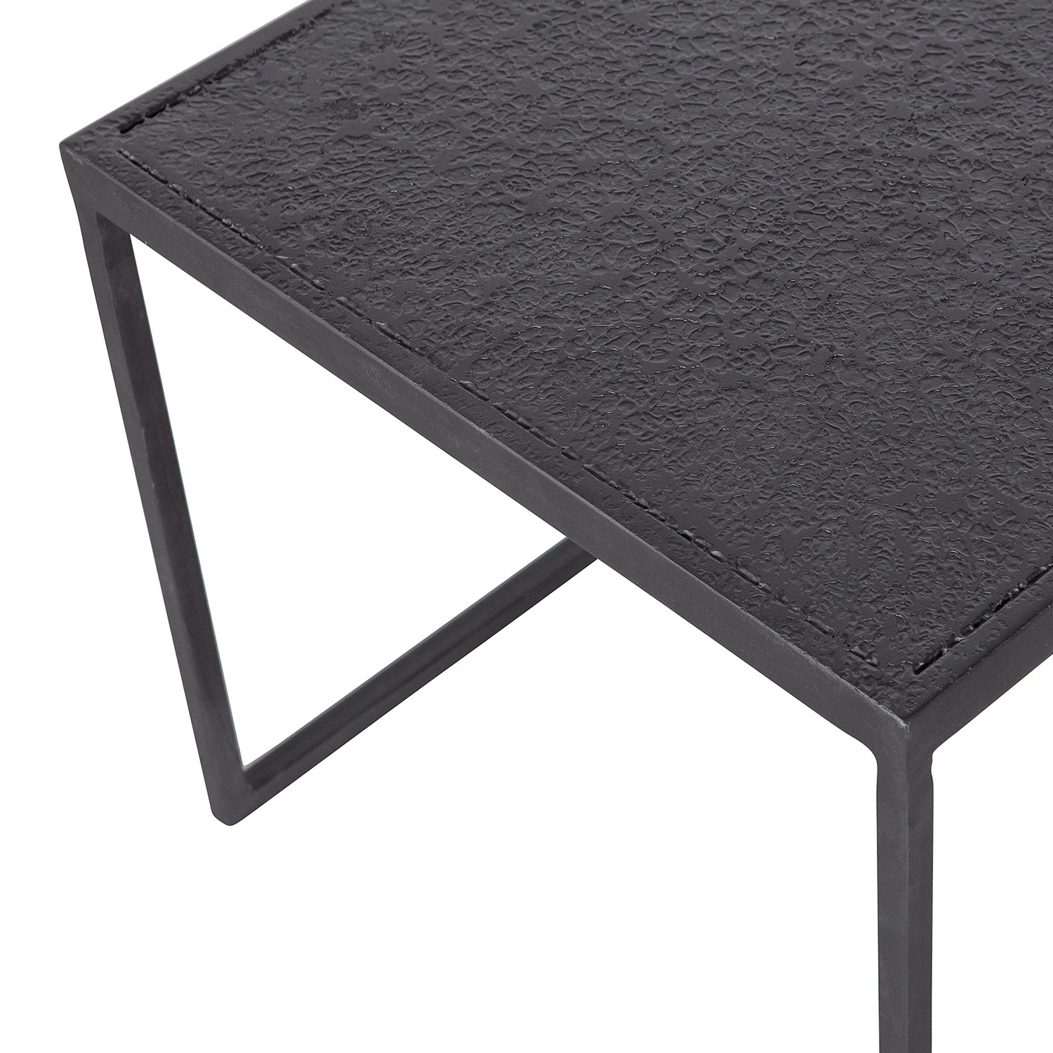 Red Living Bouts de canapé Sorken (lot de 2) - Métal - Noir 6 Red Living Bouts de canapé Sorken (lot de 2) - Métal - Noir – Image 4