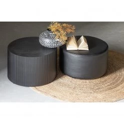 Red Living Bout de canapé Valdora II - Noir -Meubles de salon Soldes 1000345817 220428 020 MOOD DETAILS P000000001000345817 mood