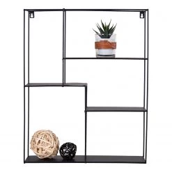 Red Living Étagère murale Tampa II - Métal - Noir -Meubles de salon Soldes 1000345890 220428 050 DETAILS P000000001000345890