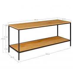 Red Living Meuble TV Arette - Imitation chêne / Noir 13 Red Living Meuble TV Arette - Imitation chêne / Noir -Meubles de salon Soldes 1000345902 220428 500 SKETCH DETAILS P000000001000345902 sketch