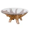 Naturoo Table basse Slobo - Verre / Teck massif - Teck -Meubles de salon Soldes 1000345914 220428 010 IMAGE P000000001000345914