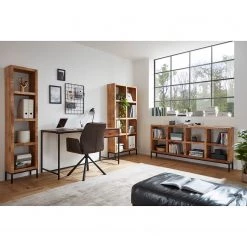 Ars manufacti Étagère de bureau Torres - Manguier massif / Métal - Largeur : 80 cm -Meubles de salon Soldes 1000346341 220826 021 MOOD DETAILS P000000001000346341 mood