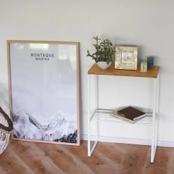 Bout de canapé Tosca - Frêne massif / Métal - Frêne / Blanc -Meubles de salon Soldes 1000347247 220505 021 MOOD DETAILS P000000001000347247 mood