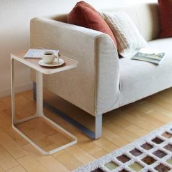 Yamazaki Bout de canapé Frame - Frêne massif / Métal - Blanc -Meubles de salon Soldes 1000347257 220505 021 MOOD DETAILS P000000001000347257 mood