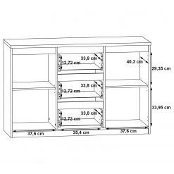 Loftscape Buffet Optima - Imitation chêne de Sonoma 9 Loftscape Buffet Optima - Imitation chêne de Sonoma -Meubles de salon Soldes 1000348089 220603 501 SKETCH DETAILS P000000001000348089 sketch