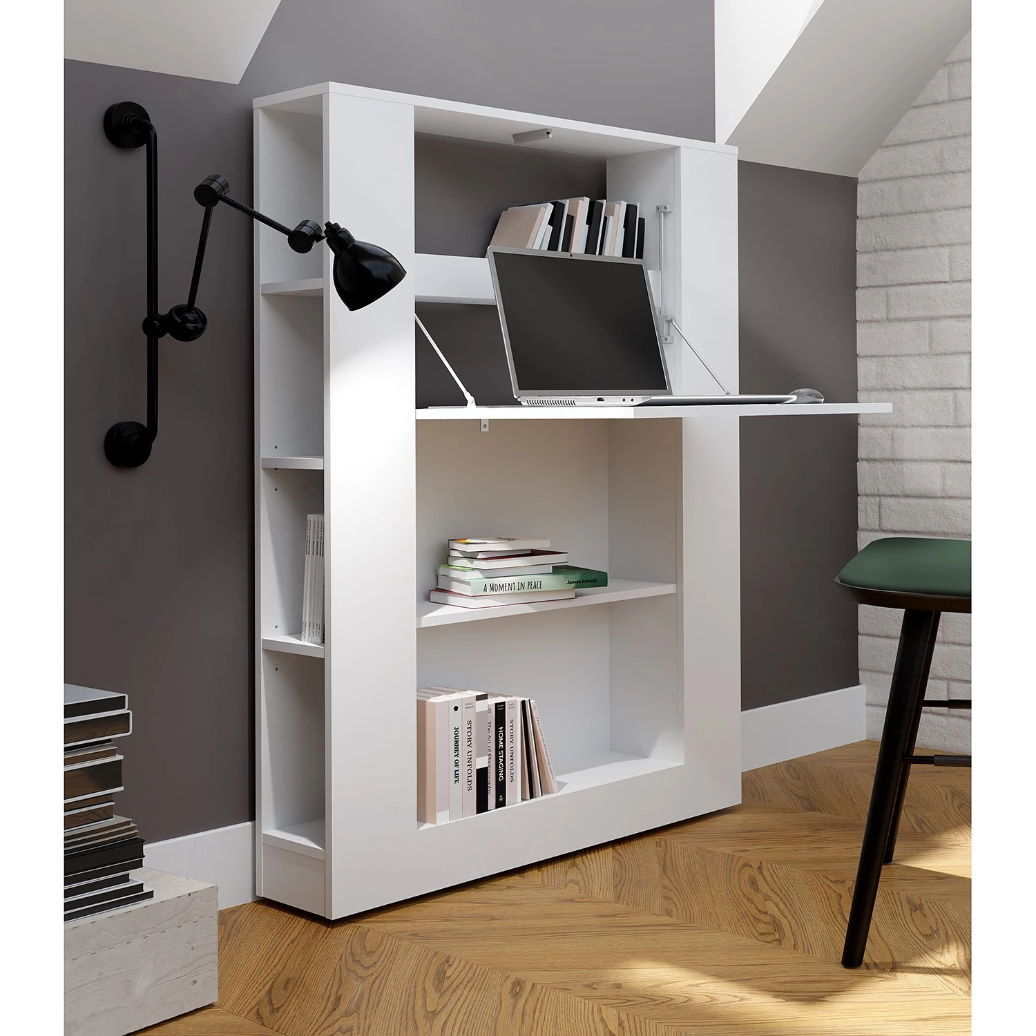 Fredriks Secrétaire Warner - Blanc 3 Fredriks Secrétaire Warner - Blanc – Image 2