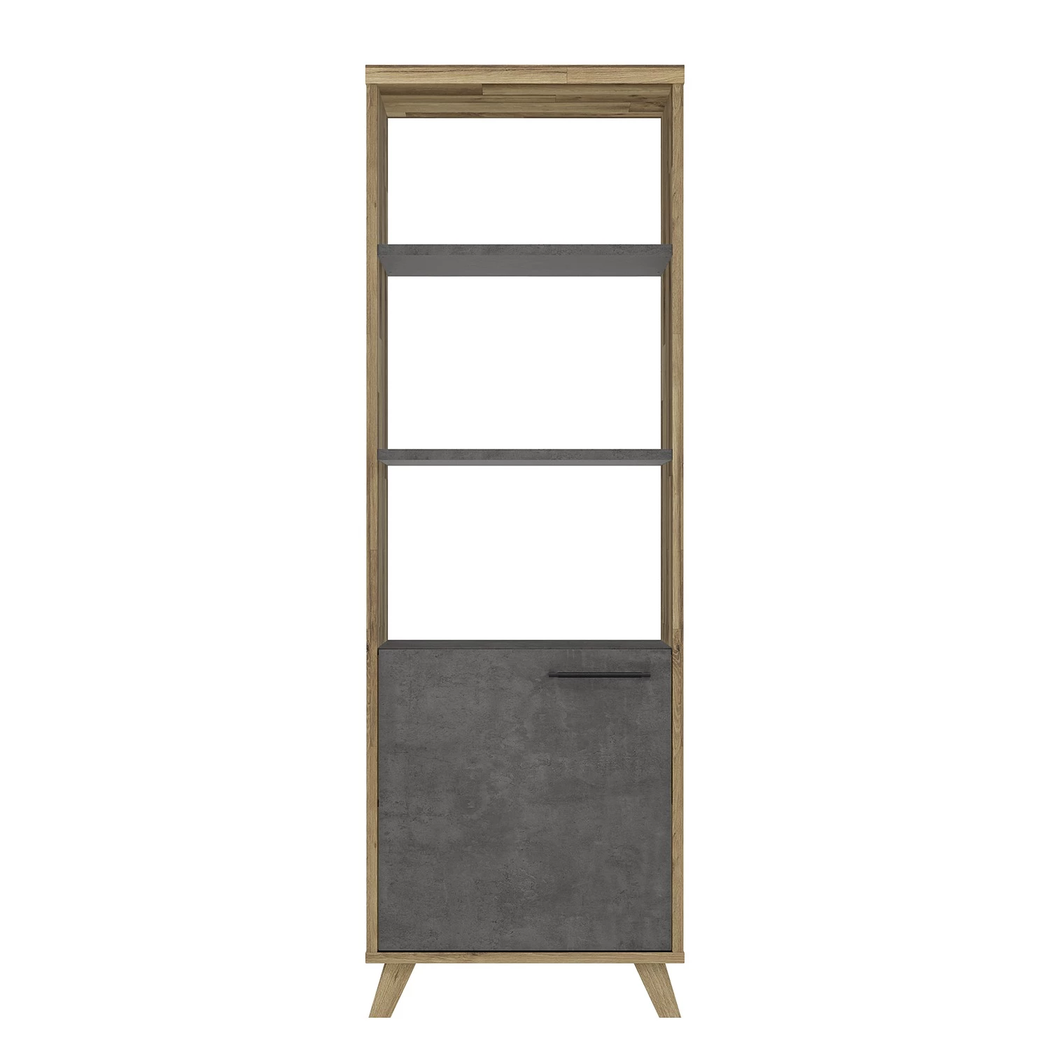 Fredriks Étagères de bureau Winster - Imitation chêne / Imitation béton 5 Fredriks Étagères de bureau Winster - Imitation chêne / Imitation béton – Image 3