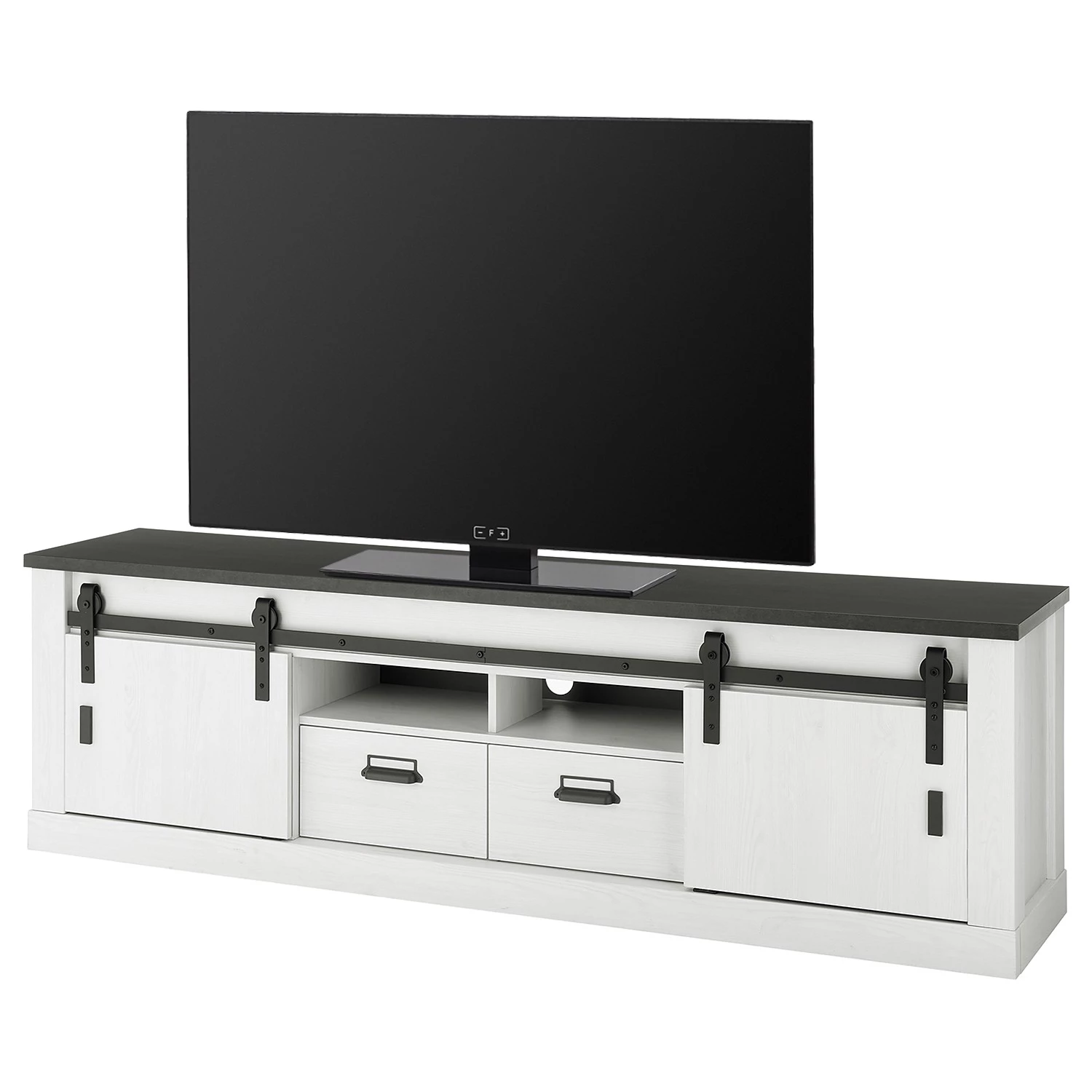 Ridgevalley Meuble TV Shutter II - Imitation pin blanc 3 Ridgevalley Meuble TV Shutter II - Imitation pin blanc