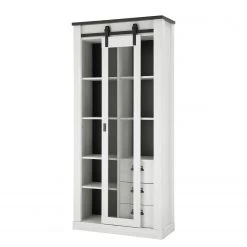 Ridgevalley Vitrine Shutter - Imitation pin blanc -Meubles de salon Soldes 1000348680 220505 030 DETAILS P000000001000348680