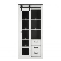 Ridgevalley Vitrine Shutter - Imitation pin blanc -Meubles de salon Soldes 1000348680 220505 040 DETAILS P000000001000348680