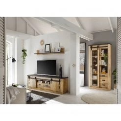 Ridgevalley Vitrine Shutter - Imitation chêne -Meubles de salon Soldes 1000348691 220505 021 MOOD DETAILS P000000001000348691 mood