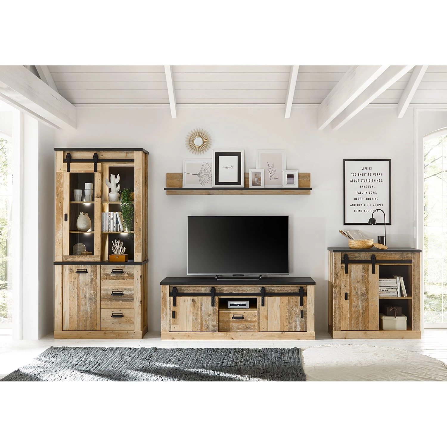 Ridgevalley Buffet Shutter I - Imitation chêne 6 Ridgevalley Buffet Shutter I - Imitation chêne – Image 4