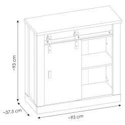 Ridgevalley Buffet Shutter I - Imitation chêne 18 Ridgevalley Buffet Shutter I - Imitation chêne -Meubles de salon Soldes 1000348699 220505 500 SKETCH DETAILS P000000001000348699 sketch