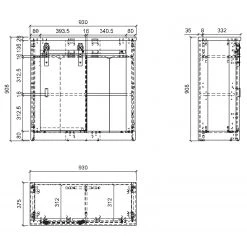 Ridgevalley Buffet Shutter I - Imitation chêne 19 Ridgevalley Buffet Shutter I - Imitation chêne -Meubles de salon Soldes 1000348699 220505 501 SKETCH DETAILS P000000001000348699 sketch