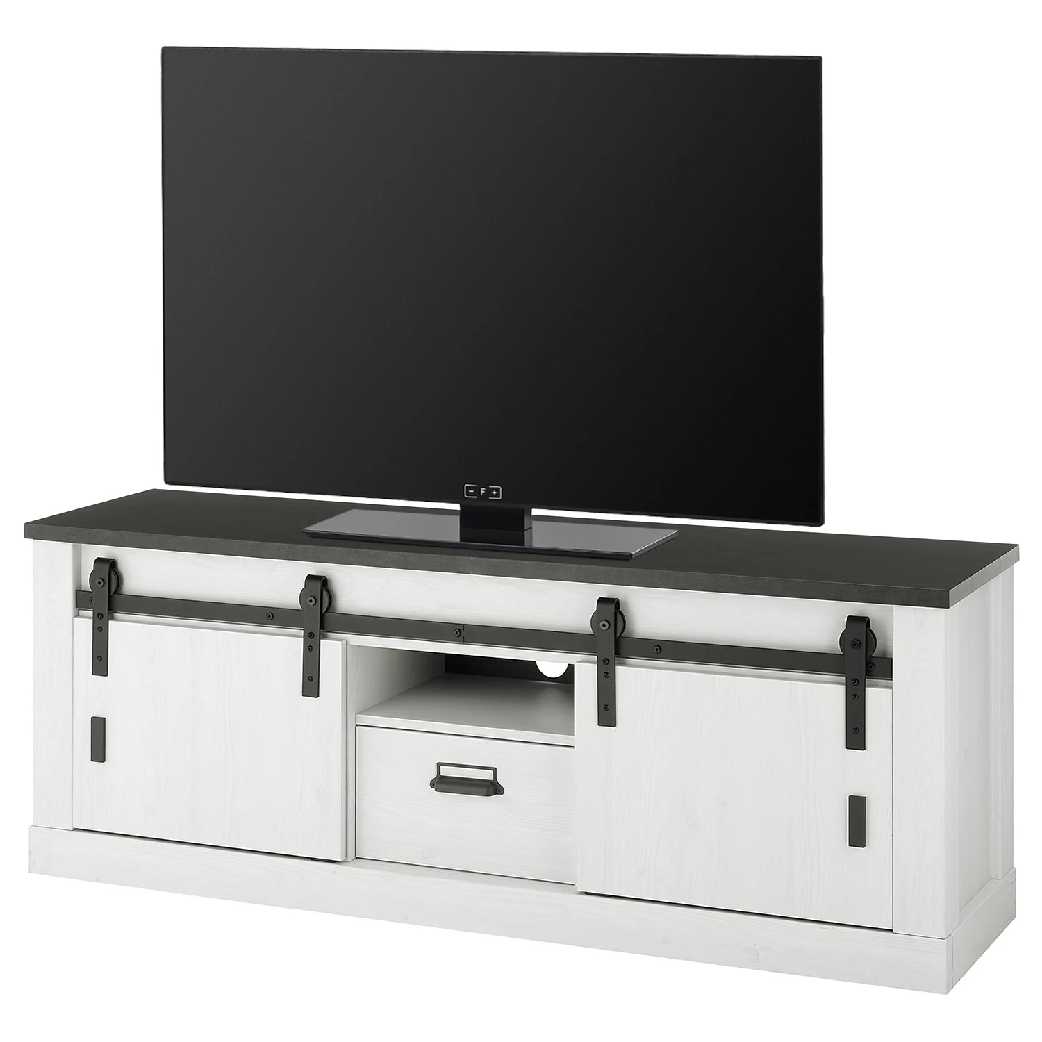 Ridgevalley Ensemble meubles TV Shutter IV (4 élém.) - Imitation pin blanc 12 Ridgevalley Ensemble meubles TV Shutter IV (4 élém.) - Imitation pin blanc – Image 10