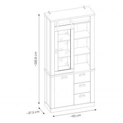 Ridgevalley Ensemble meubles TV Shutter IV (4 élém.) - Imitation pin blanc 36 Ridgevalley Ensemble meubles TV Shutter IV (4 élém.) - Imitation pin blanc -Meubles de salon Soldes 1000348729 220505 500 SKETCH DETAILS P000000001000348729 sketch