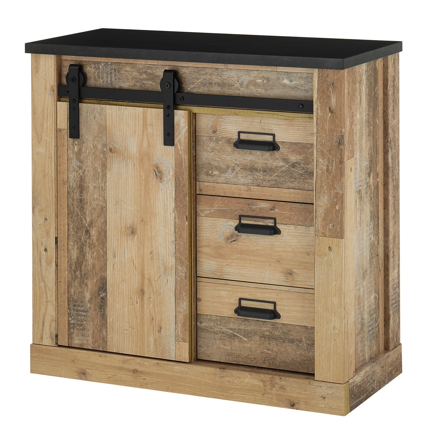 Ridgevalley Ensemble meubles TV Shutter II (3 élém.) - Imitation chêne 12 Ridgevalley Ensemble meubles TV Shutter II (3 élém.) - Imitation chêne – Image 10