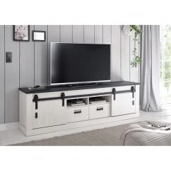 Ridgevalley Ensemble meubles TV Shutter II (3 élém.) - Imitation pin blanc -Meubles de salon Soldes 1000348731 220505 021 MOOD DETAILS P000000001000348731 mood