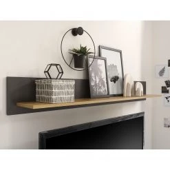 Loftscape Ensemble meubles TV Accra I (4 élém.) - Anthracite / Imitation chêne -Meubles de salon Soldes 1000348829 220506 024 MOOD DETAILS P000000001000348829 mood