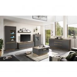 Loftscape Ensemble meubles TV Accra II (4 élém.) - Anthracite / Imitation chêne -Meubles de salon Soldes 1000348832 220506 021 MOOD DETAILS P000000001000348832 mood