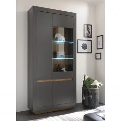 Loftscape Ensemble meubles TV Accra II (4 élém.) - Anthracite / Imitation chêne -Meubles de salon Soldes 1000348832 220506 023 MOOD DETAILS P000000001000348832 mood