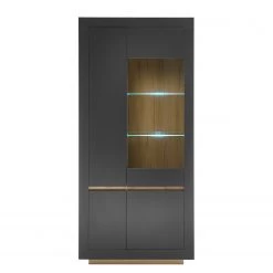 Loftscape Ensemble meubles TV Accra II (4 élém.) - Anthracite / Imitation chêne -Meubles de salon Soldes 1000348832 220506 037 DETAILS P000000001000348832