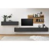 Norrwood Ensemble meubles TV Olon II (4 éléments) - Anthracite 1 Norrwood Ensemble meubles TV Olon II (4 éléments) - Anthracite -Meubles de salon Soldes 1000350321 220517 011 MOOD IMAGE P000000001000350321 mood