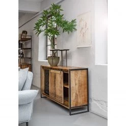 Red Living Enfilade Toleos - Manguier brut massif / Fer - Manguier / Noir -Meubles de salon Soldes 1000352070 220520 021 MOOD DETAILS P000000001000352070 mood