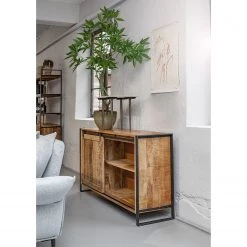 Red Living Enfilade Toleos - Manguier brut massif / Fer - Manguier / Noir -Meubles de salon Soldes 1000352070 220520 022 MOOD DETAILS P000000001000352070 mood