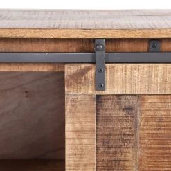 Red Living Enfilade Toleos - Manguier brut massif / Fer - Manguier / Noir -Meubles de salon Soldes 1000352070 220520 040 DETAILS P000000001000352070