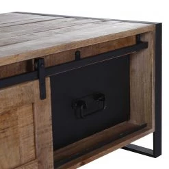 Red Living Table basse Toleos - Manguier brut massif / Fer - Manguier / Noir -Meubles de salon Soldes 1000352075 220520 035 DETAILS P000000001000352075