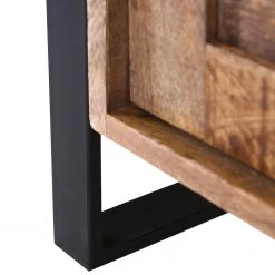 Red Living Table basse Toleos - Manguier brut massif / Fer - Manguier / Noir -Meubles de salon Soldes 1000352075 220520 055 DETAILS P000000001000352075