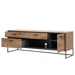 Red Living Ensemble meubles TV Meevoo V (3 élém.) - Imitation chêne rustique / Graphite -Meubles de salon Soldes 1000352091 220516 033 DETAILS P000000001000352091