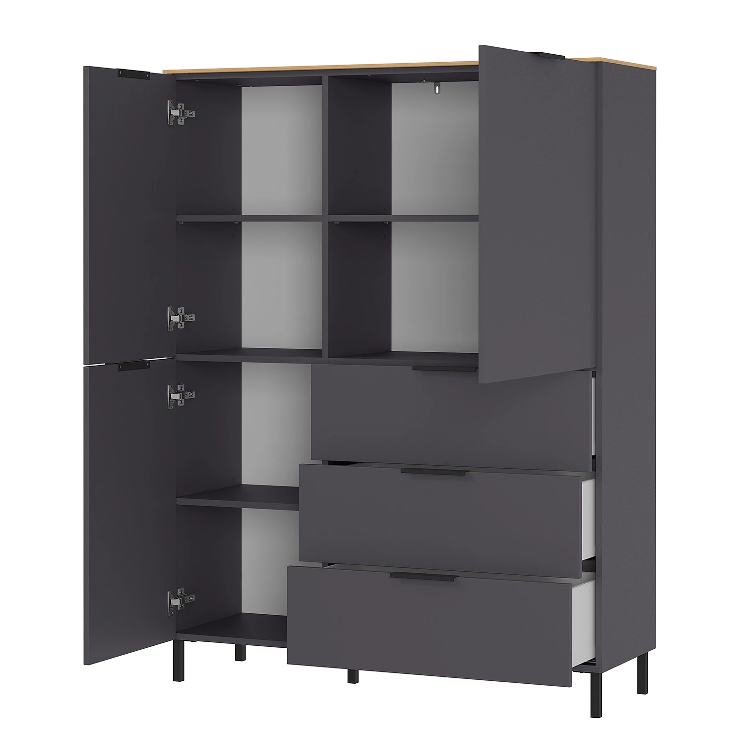 Germania Buffet haut California - Graphite 8 Germania Buffet haut California - Graphite – Image 6