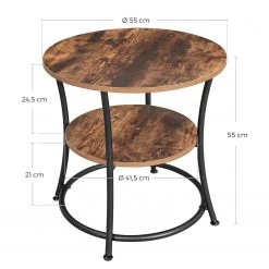 Red Living Bout de canapé Uberto III - Marron / Noir -Meubles de salon Soldes 1000353404 220601 500 SKETCH DETAILS P000000001000353404 sketch