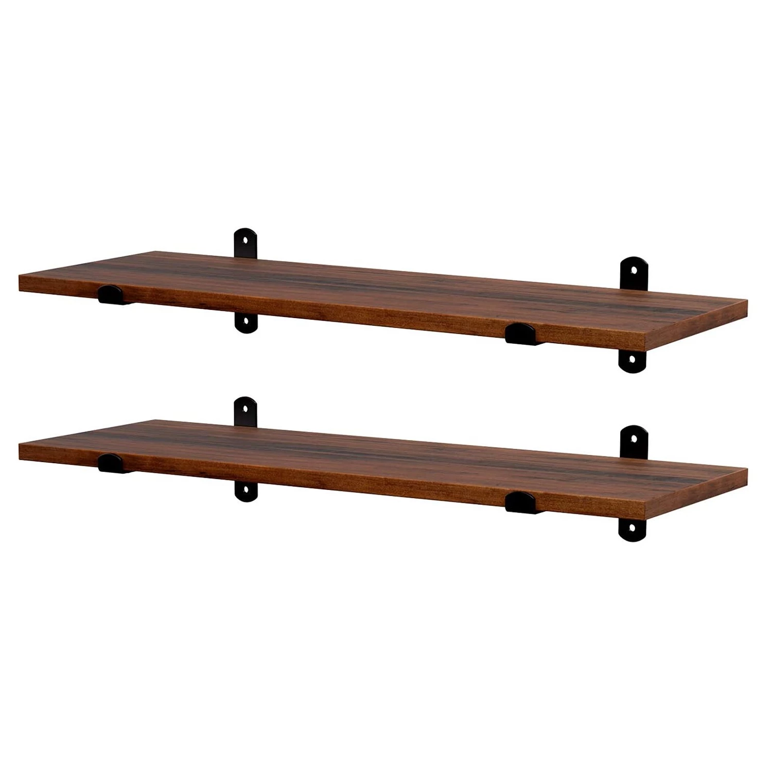 Red Living Tablettes murales Crossville II (lot 2) - Marron / Noir 3 Red Living Tablettes murales Crossville II (lot 2) - Marron / Noir