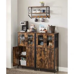 Red Living Buffet haut Morristown - Marron / Noir -Meubles de salon Soldes 1000353411 220601 022 MOOD DETAILS P000000001000353411 mood