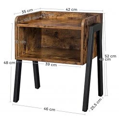 Red Living Bout de canapé Leesville III - Marron / Noir -Meubles de salon Soldes 1000353412 220601 500 SKETCH DETAILS P000000001000353412 sketch